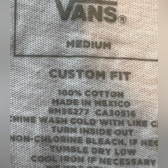 Vans Off The Wall White With Purple Gold Logo Short Sleeve Size Medium casual - Picture 5 of 9